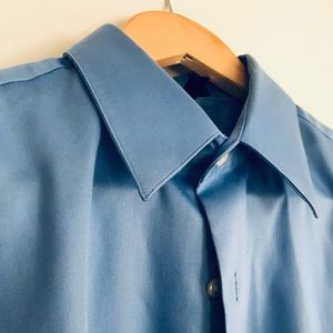 Geoffrey Beene blue dress shirt, 15.5 x 34/45